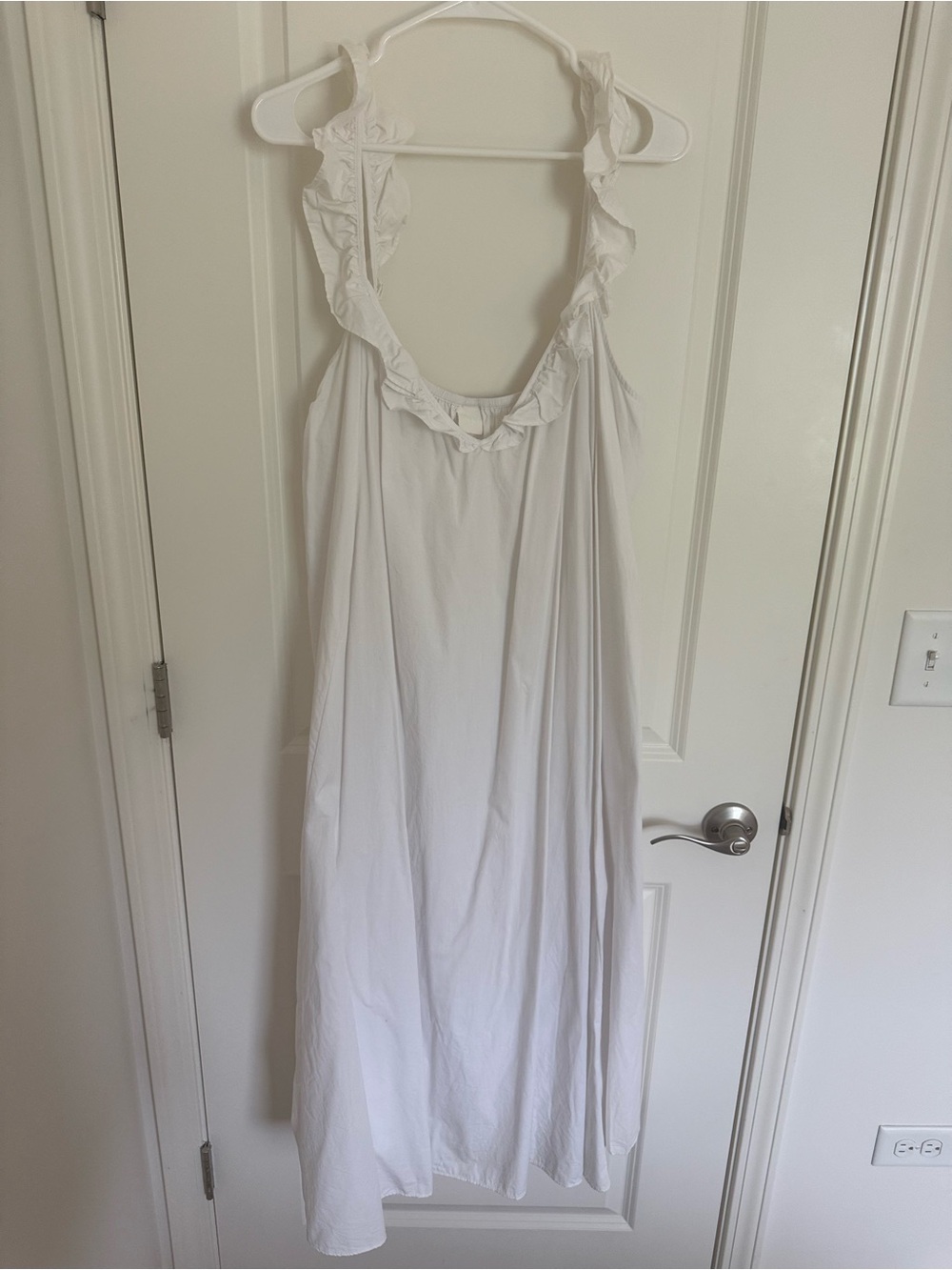 H&M limited White Ruffled Strap Dress